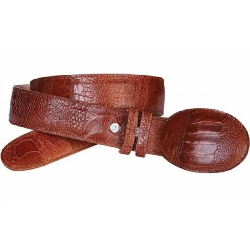Cinturón Vaquero Piel Exótica Pata De Avestruz Original