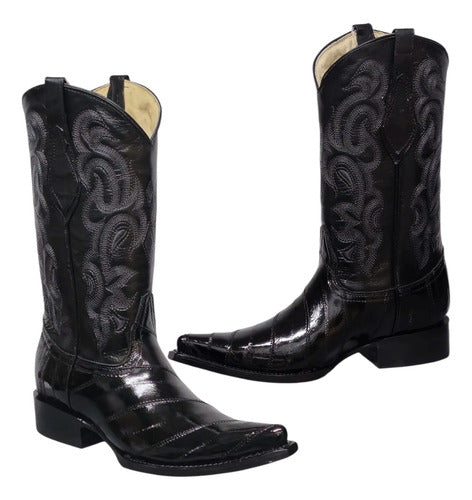 Bota Anguila Original Vaquera Suela De Cuero Goodyear Welt