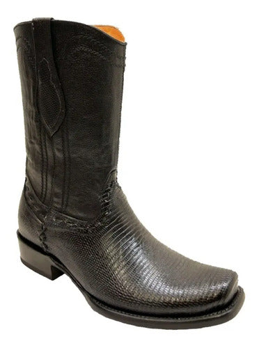 Bota Vaquera Piel Exotica Lizzard Armadillo Original Dubai