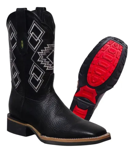 Bota Rodeo Bulldog 100% Piel Grizzly Bovino Suela Welt Flex