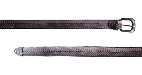 Cinturón Vaquero Piel Cobra 100% Original Hebilla Texana